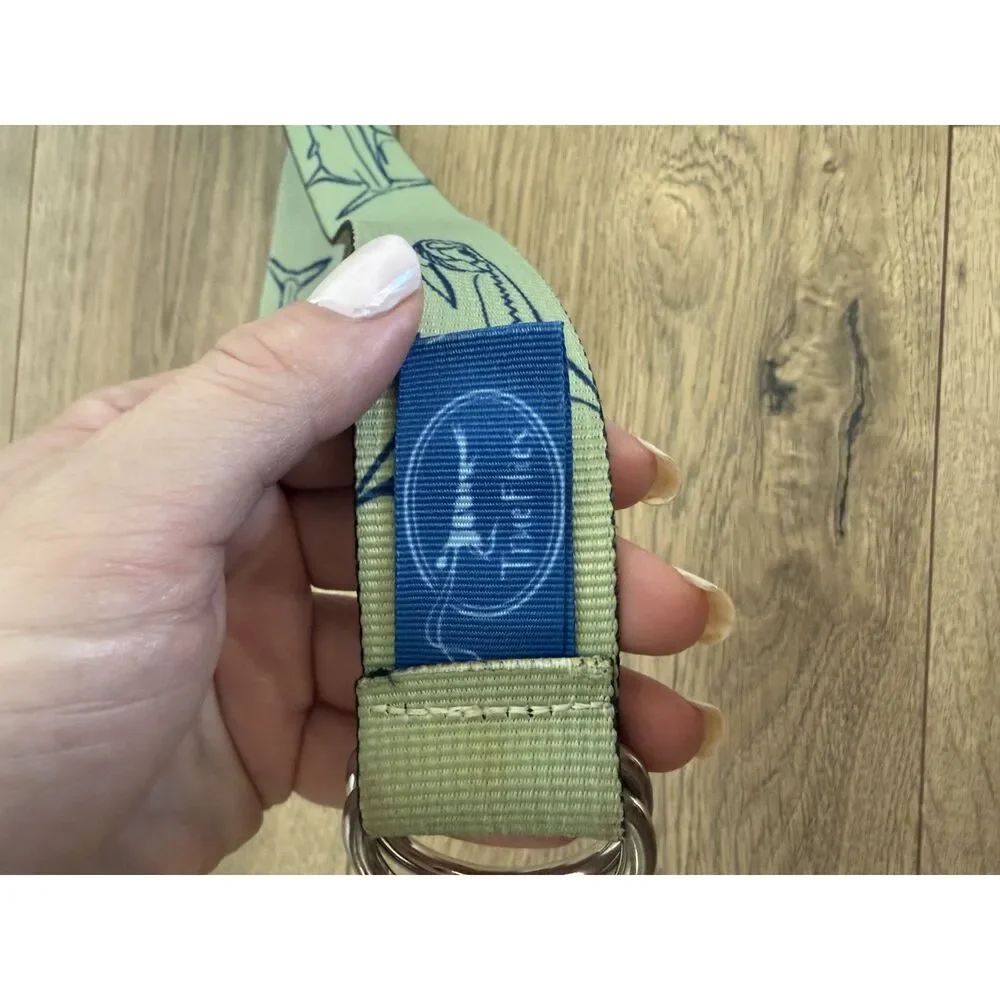 TRUE FLIES thomas bates Green blue fish belt silver double ring fishing weave